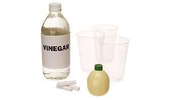 vinegar and cups